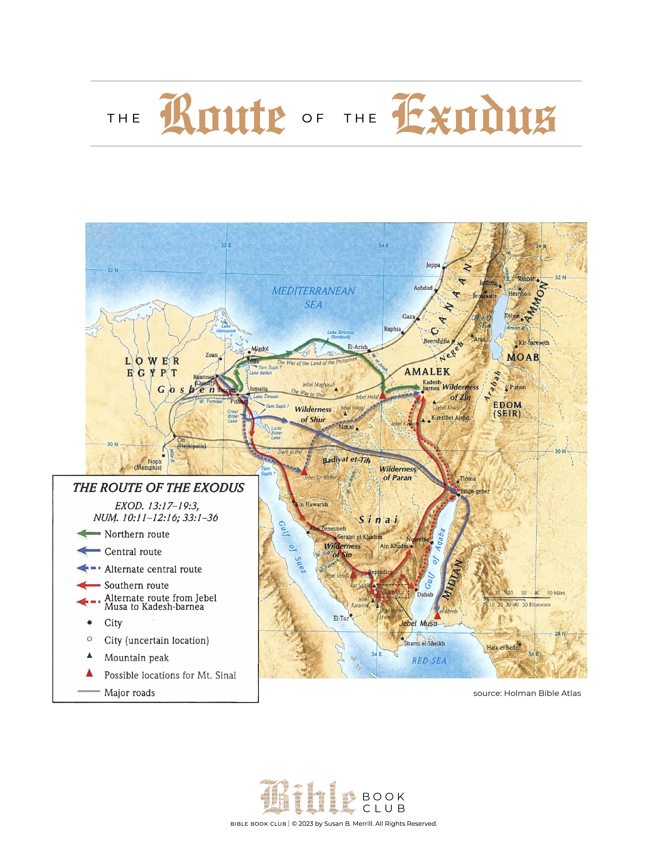 The Route of the Exodus