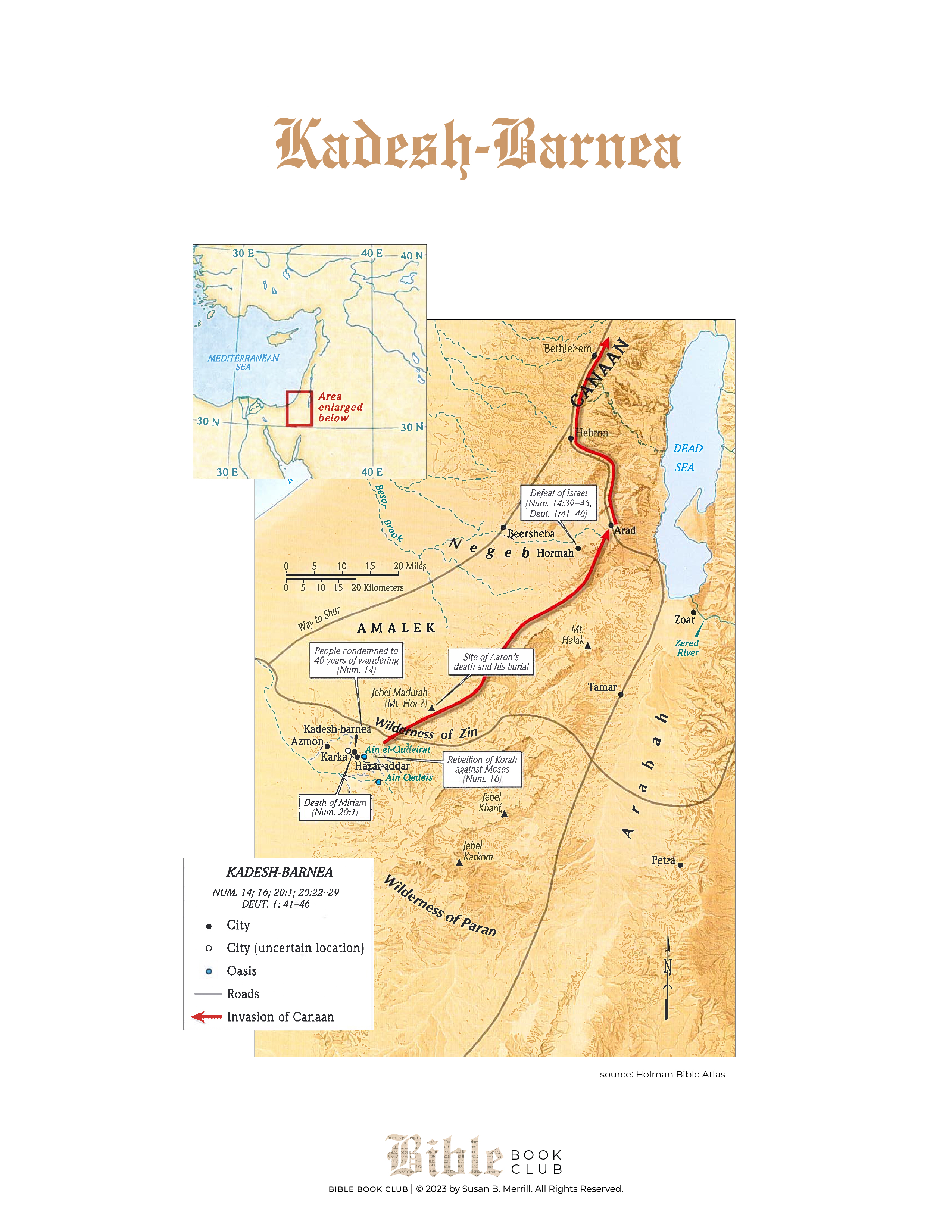 Kadesh-Barnea Map