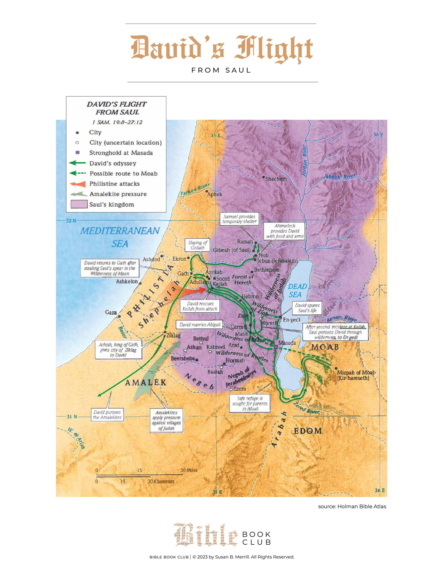 David’s Flight from Saul