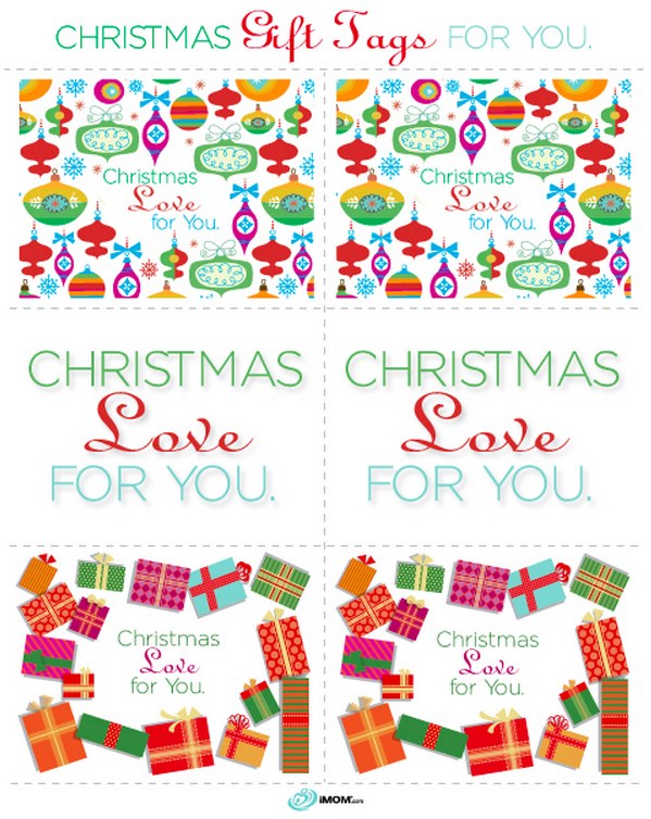 Christmas gift tag